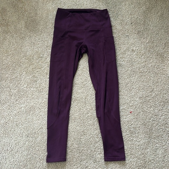Purple leggings with pockets - size small - Picture 1 of 2